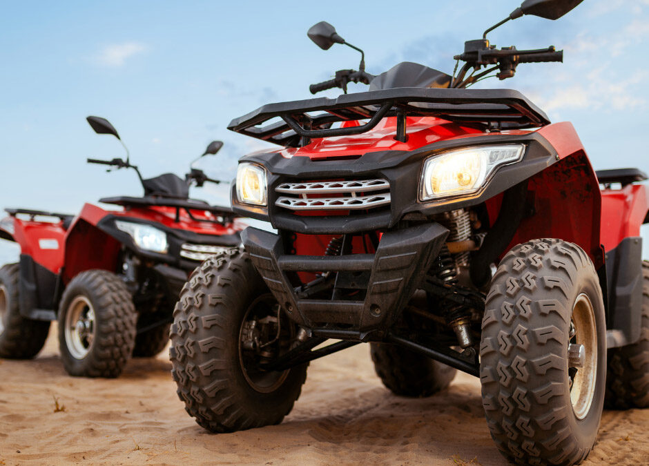 ATV, Red ATV, Four Wheeler, Quad,